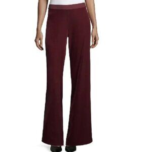Joan Vass Women's Solid Velvet Pants